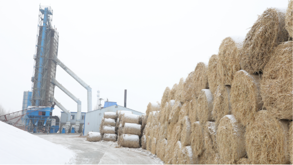 煤炭?jī)r(jià)格高，烘糧利潤(rùn)低，吉林大安市500噸糧食烘干塔改用秸稈大包直燃鍋爐，每天省3萬(wàn)