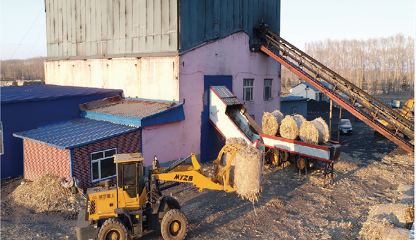 依龍鎮(zhèn)集中供熱站用上利民生物質(zhì)打捆直燃鍋爐，一年省下130萬